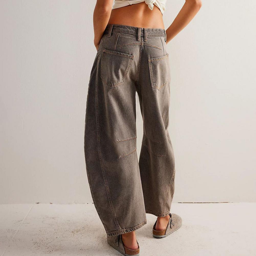 Bronwen | Modern High Waist Barrel Leg Jeans