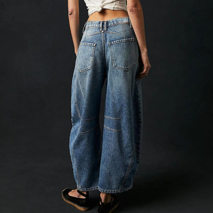 Bronwen | Modern High Waist Barrel Leg Jeans