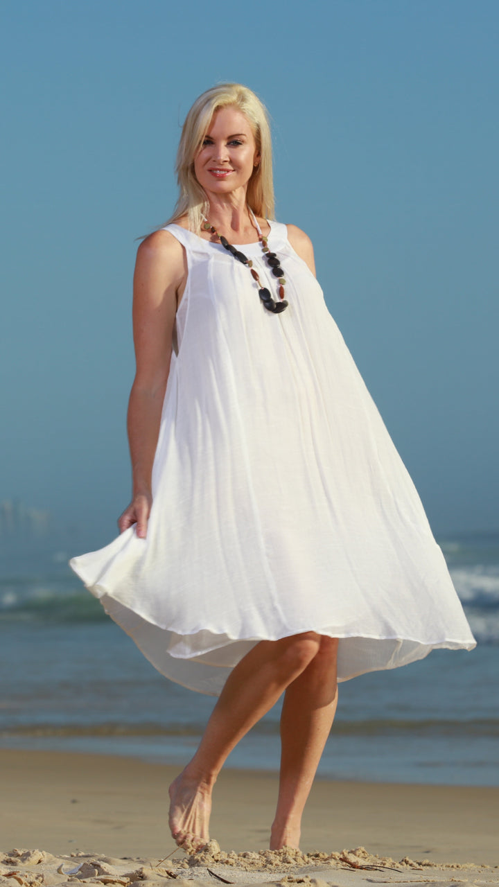 Dahlia | Tie-Waist Midi Dress