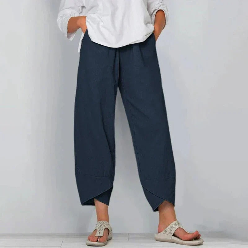 Gilly | Chic Pleated Summer Pants with Pockets
