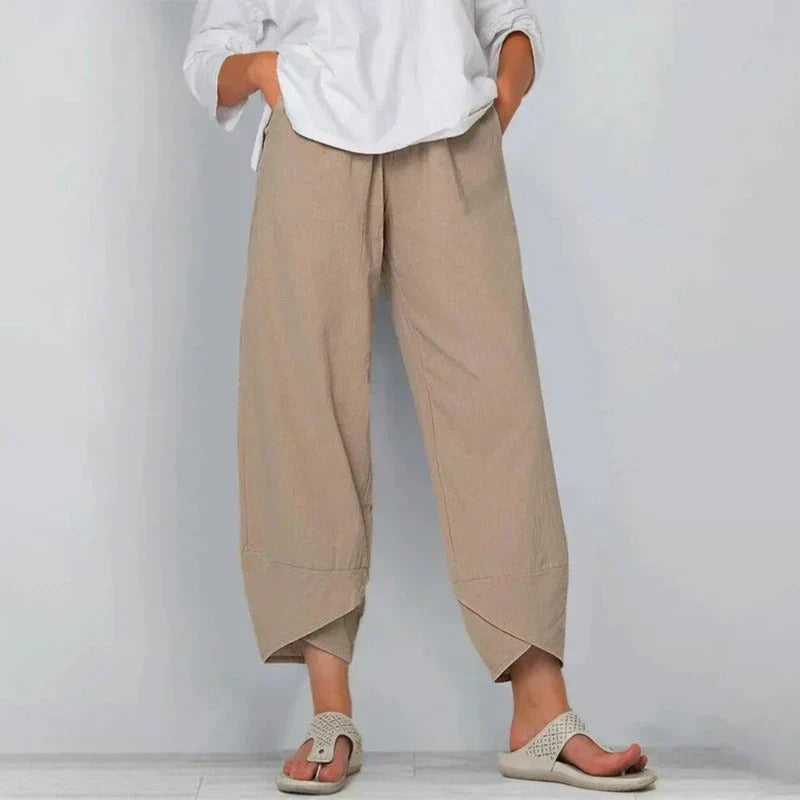 Gilly | Chic Pleated Summer Pants with Pockets