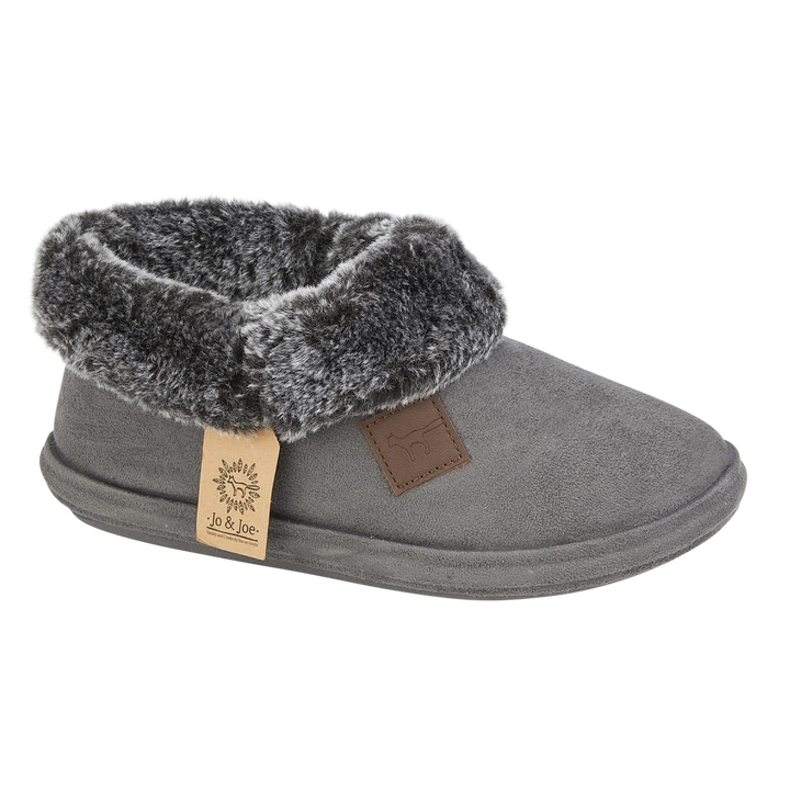 Cleo | Faux Suede Bootee Slippers