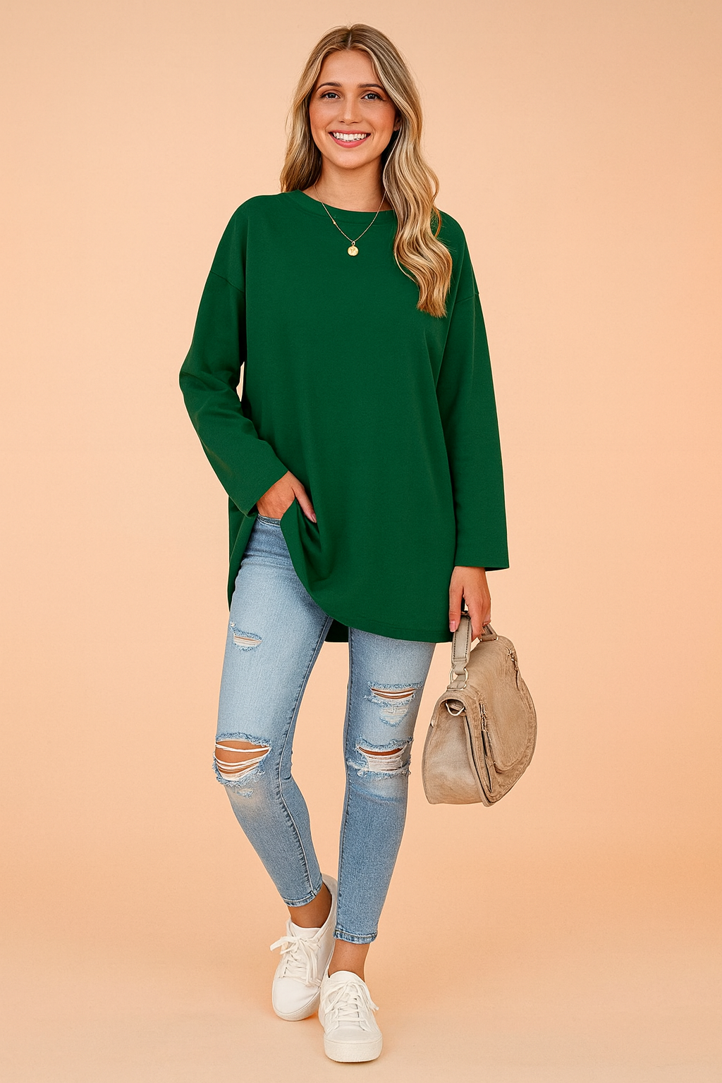 Lexi | Relaxed Long Sleeve Tunic Top