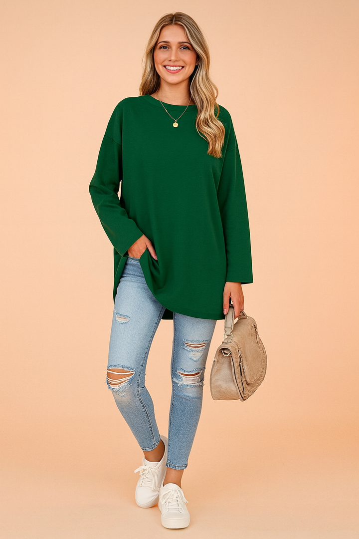 Lexi | Relaxed Long Sleeve Tunic Top