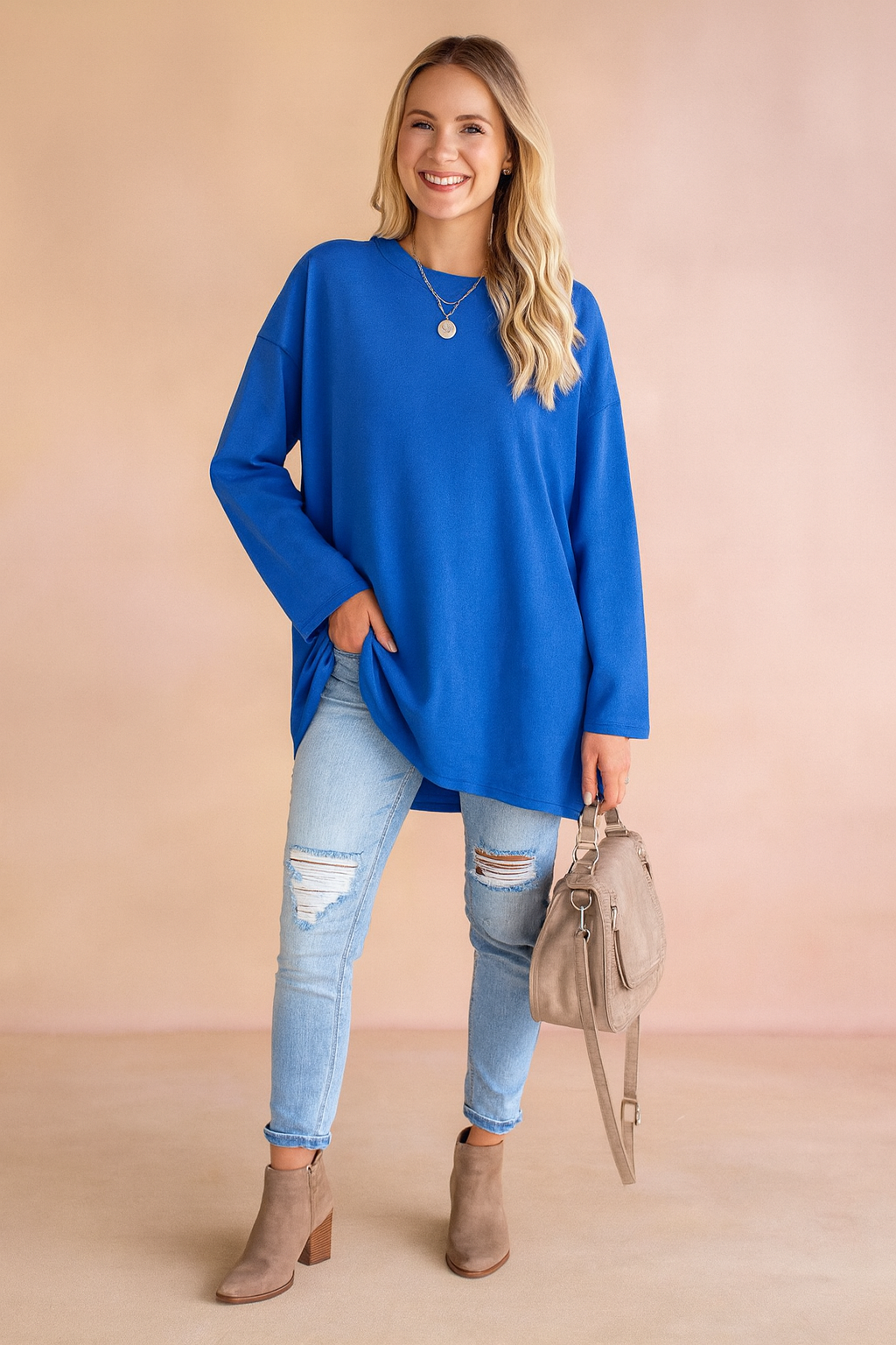 Lexi | Relaxed Long Sleeve Tunic Top