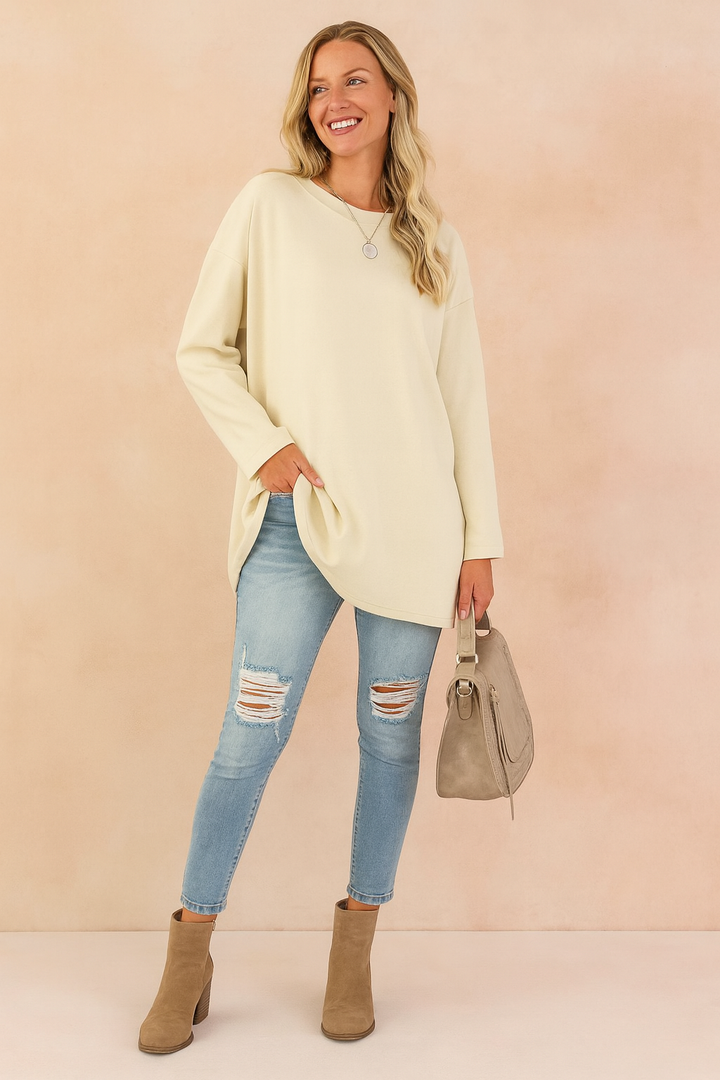 Lexi | Relaxed Long Sleeve Tunic Top
