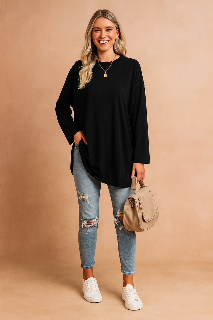 Lexi | Relaxed Long Sleeve Tunic Top