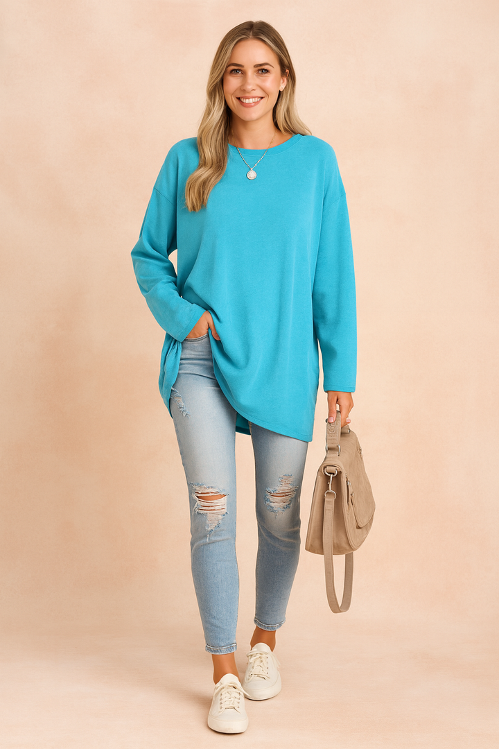 Lexi | Relaxed Long Sleeve Tunic Top