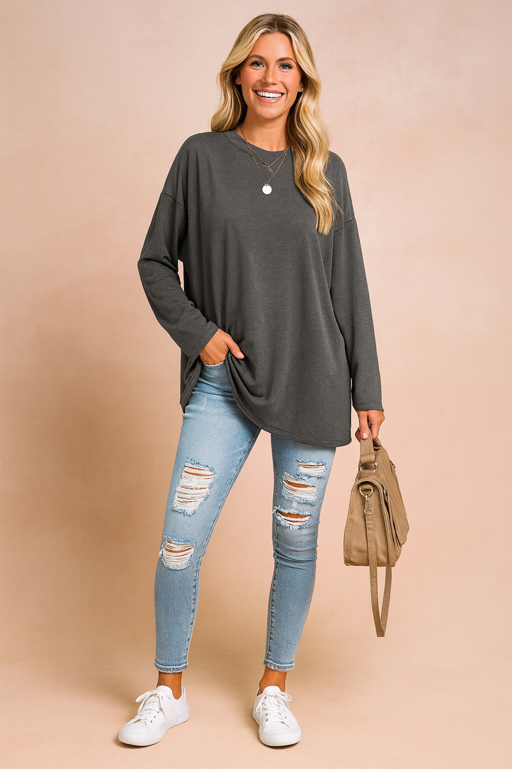 Lexi | Relaxed Long Sleeve Tunic Top