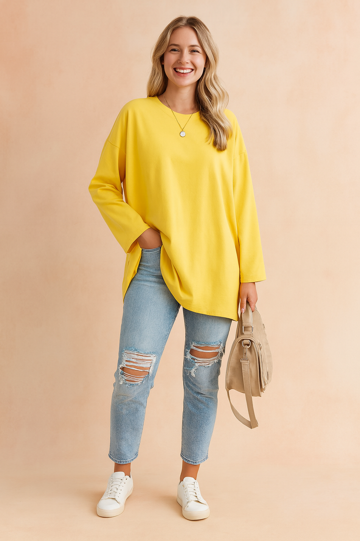 Lexi | Relaxed Long Sleeve Tunic Top
