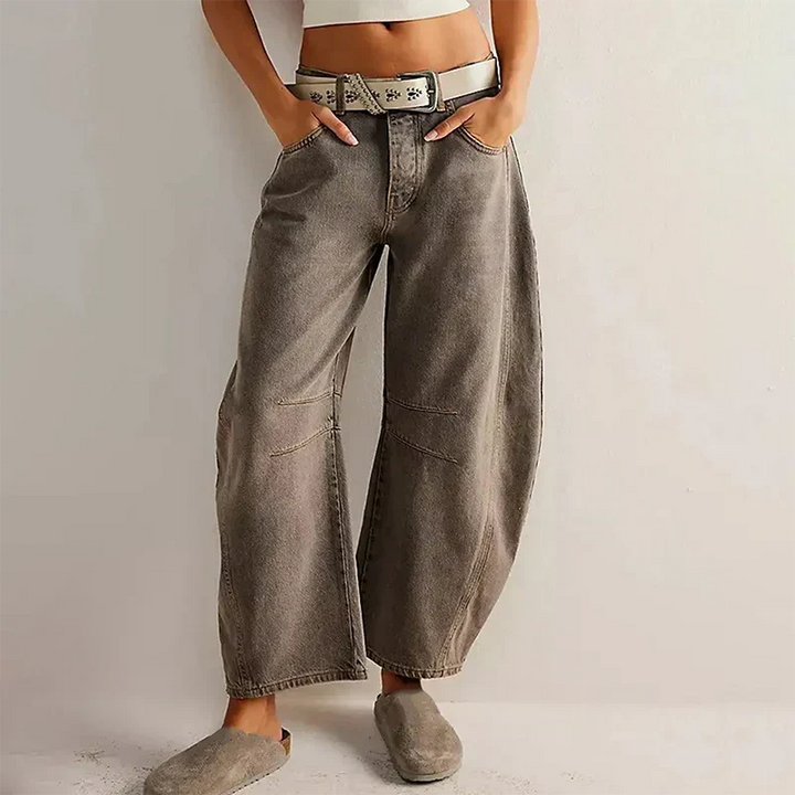 Calla | Modern Wide Leg Cropped Trousers