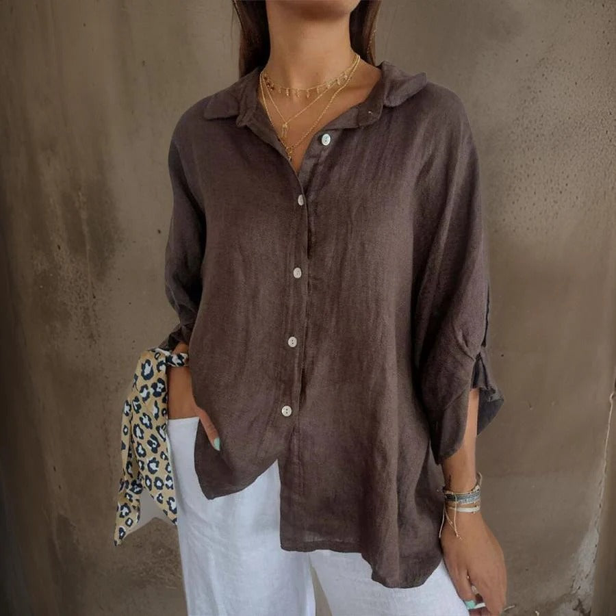Mimi | Effortless Linen Button Shirt