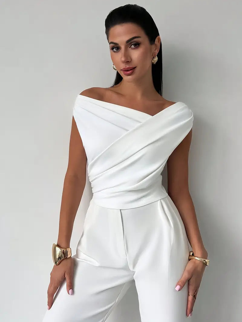 Jemima | Draped One Shoulder Top