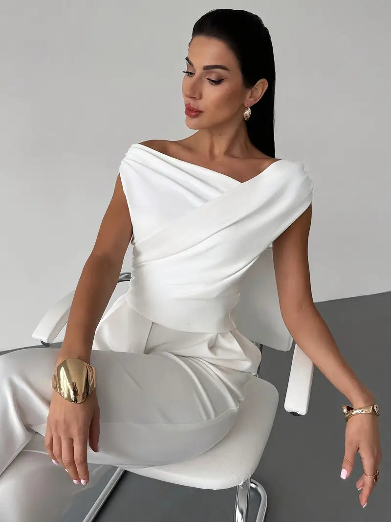 Jemima | Draped One Shoulder Top