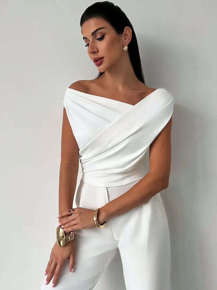 Jemima | Draped One Shoulder Top