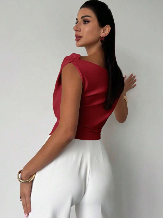 Jemima | Draped One Shoulder Top