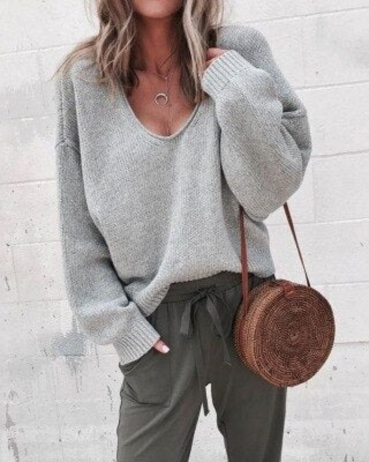 Cassidy | Soft V Neck Knit Jumper