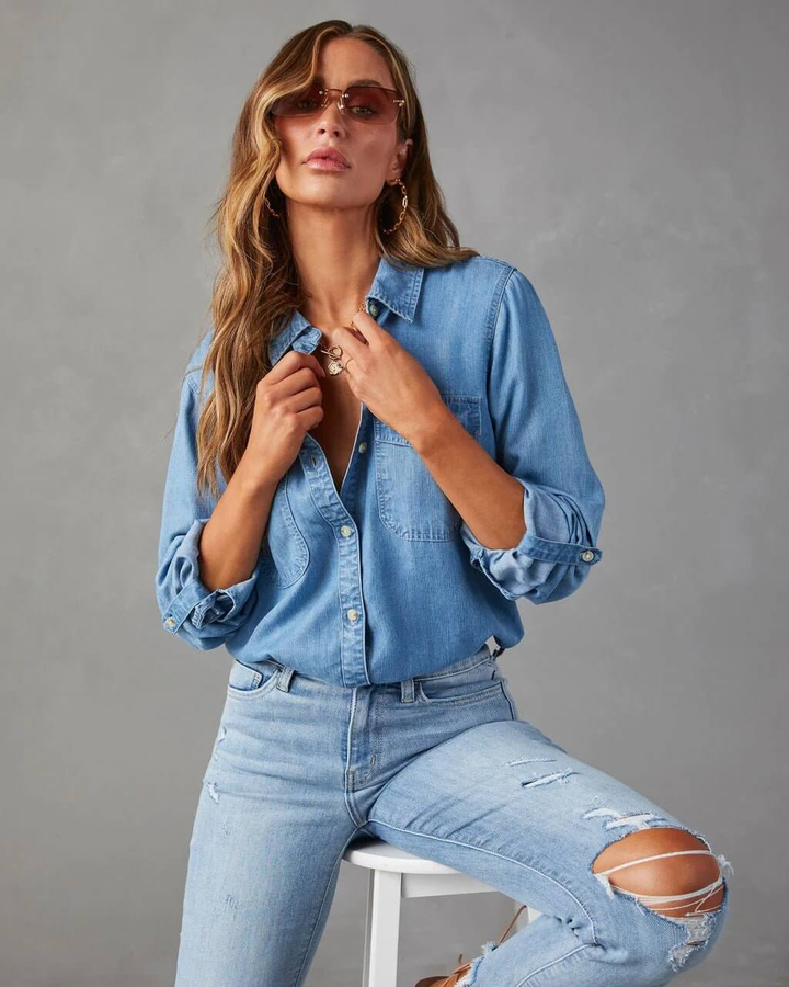 Sky | Classic Denim Shirt