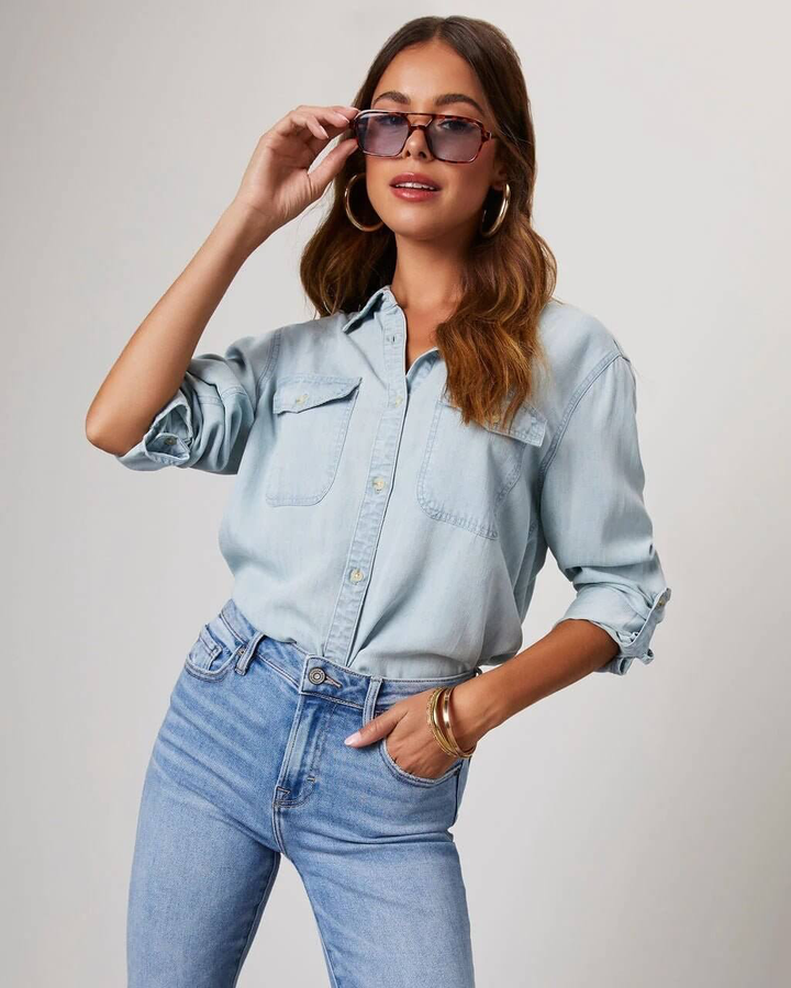 Sky | Classic Denim Shirt