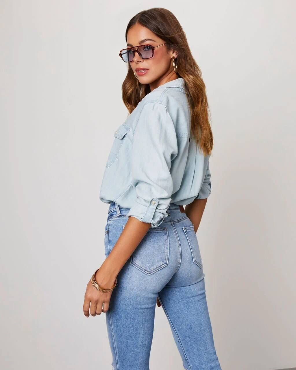 Sky | Classic Denim Shirt
