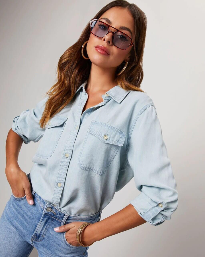 Sky | Classic Denim Shirt