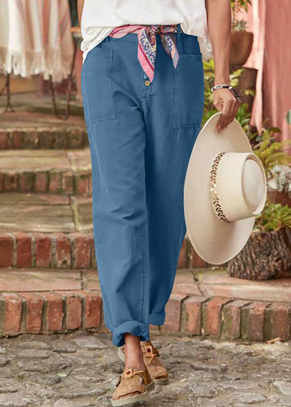 Alba | Elegant Relaxed Trousers with Patch Pockets