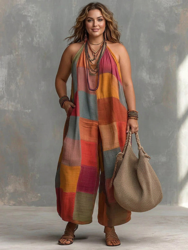 Solstice | Bohemian Patchwork Jumpsuit