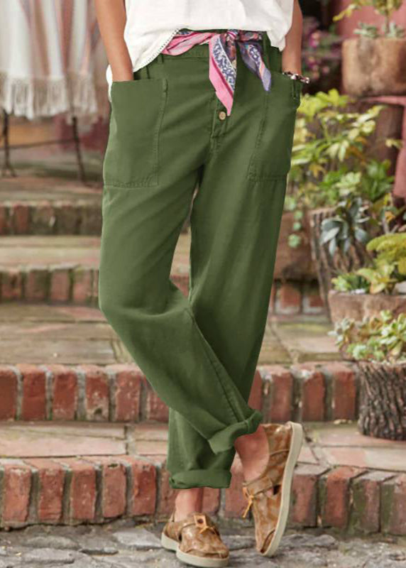 Alba | Elegant Relaxed Trousers with Patch Pockets