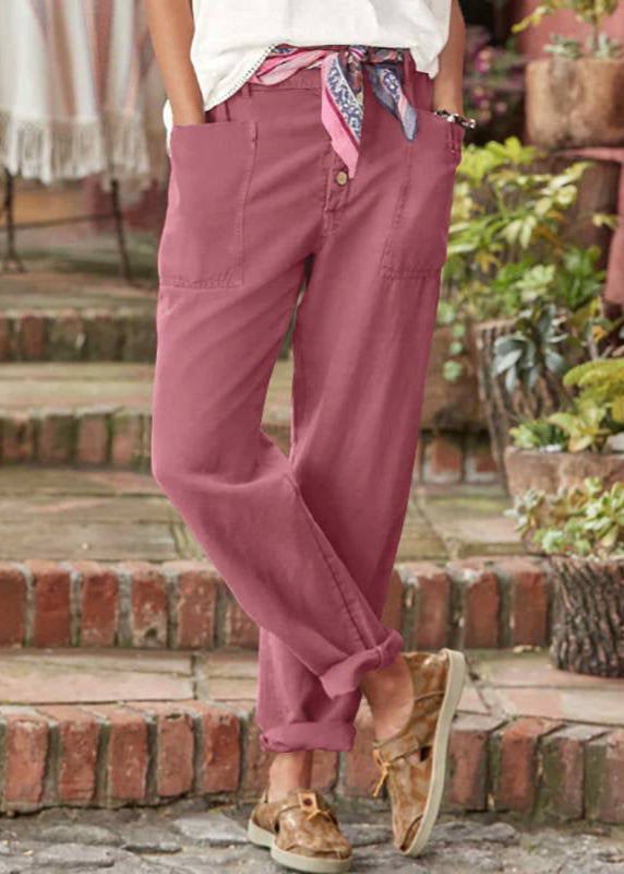 Alba | Elegant Relaxed Trousers with Patch Pockets