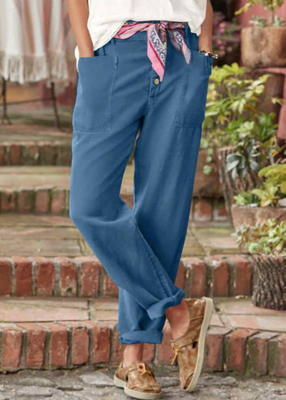 Alba | Elegant Relaxed Trousers with Patch Pockets
