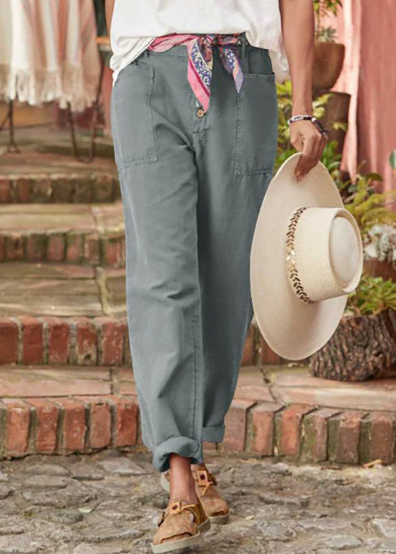 Alba | Elegant Relaxed Trousers with Patch Pockets