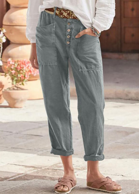 Alba | Elegant Relaxed Trousers with Patch Pockets