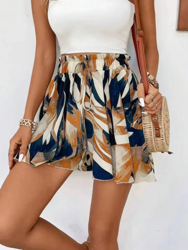 Odette | Floral High-Waist Shorts