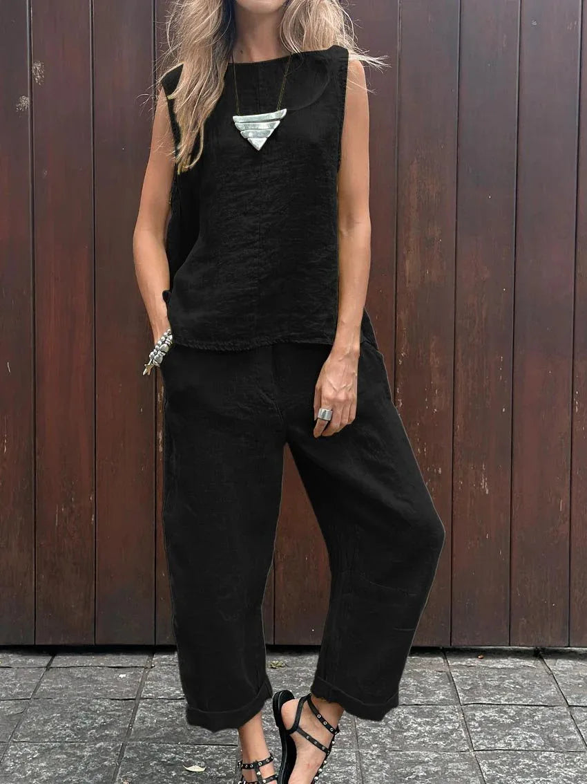 Freya | Two-Piece Linen Set