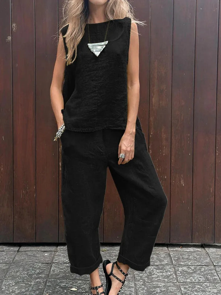 Freya | Two-Piece Linen Set