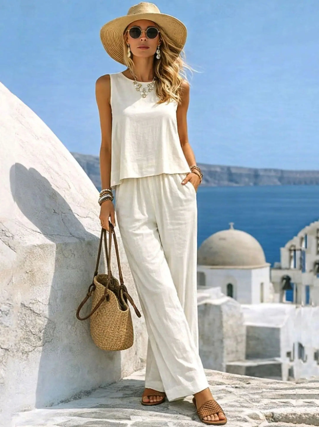 Chloe | Two-Piece Linen Set