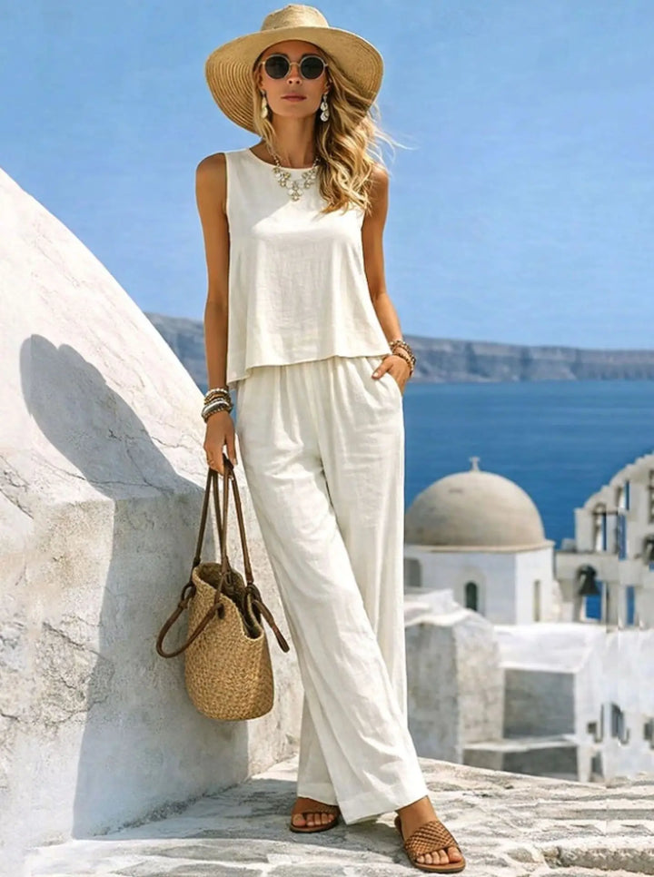 Chloe | Two-Piece Linen Set
