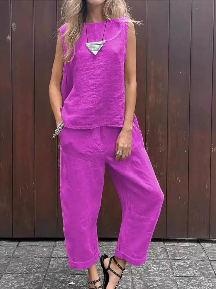 Freya | Two-Piece Linen Set