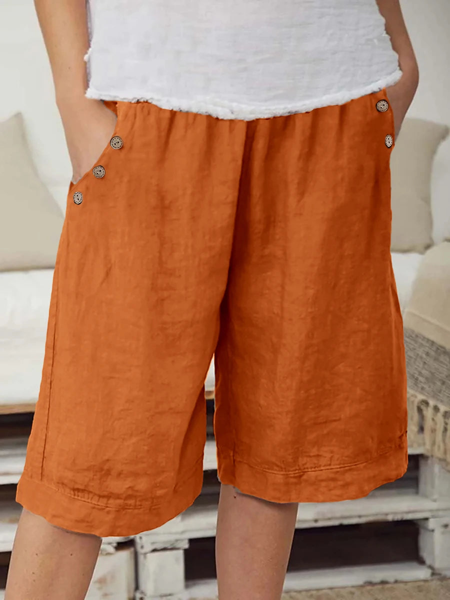 Reeve | Wide-Leg Elastic-Waist Shorts