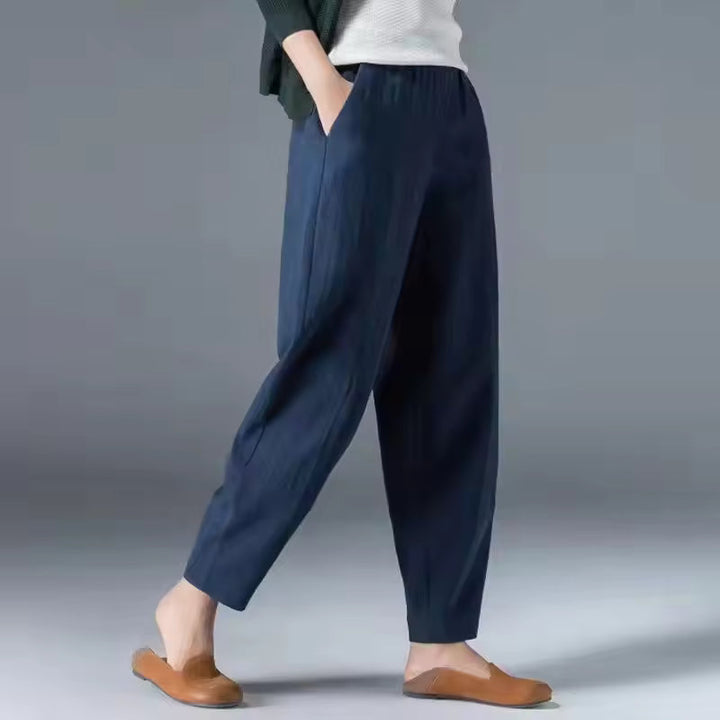 Irene | Lightweight Summer Pants with Pleated Front