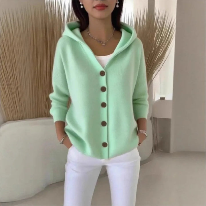 Willow | Hooded Button Cardigan