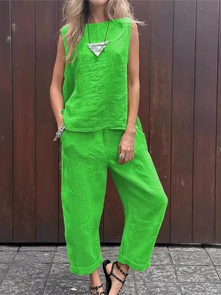 Freya | Two-Piece Linen Set