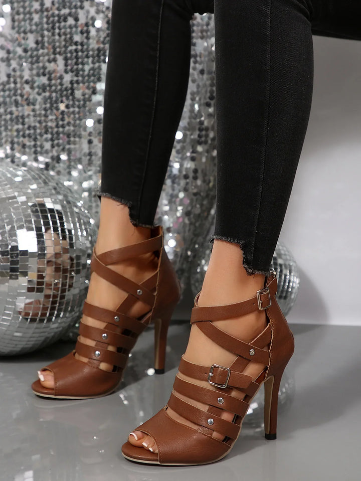 Strappy Elegance Heels