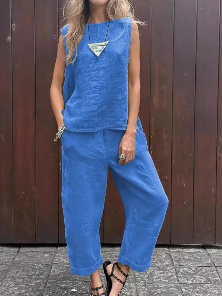Freya | Two-Piece Linen Set