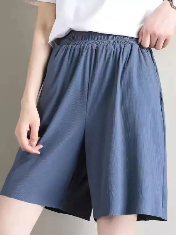 Freya | Ice-Silk Wide-Leg Shorts