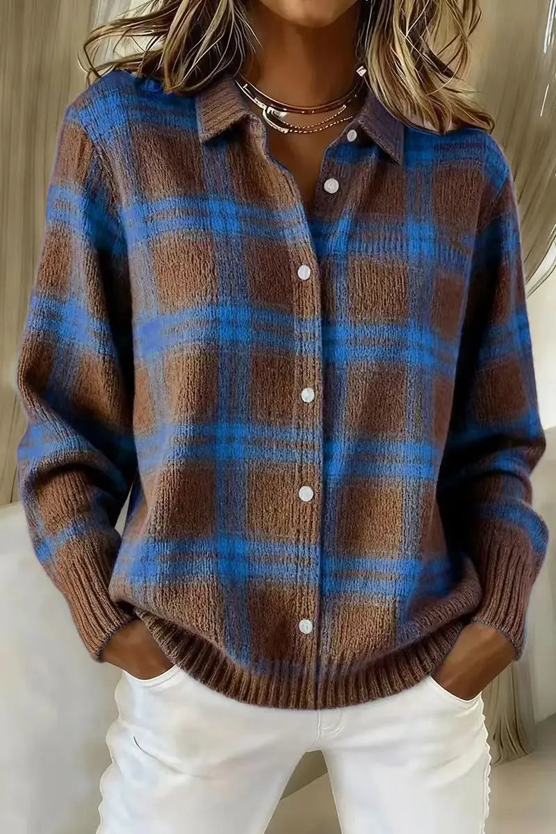 Marlowe | Plaid Longline Cardigan