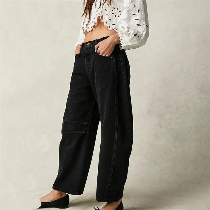 Bronwen | Modern High Waist Barrel Leg Jeans