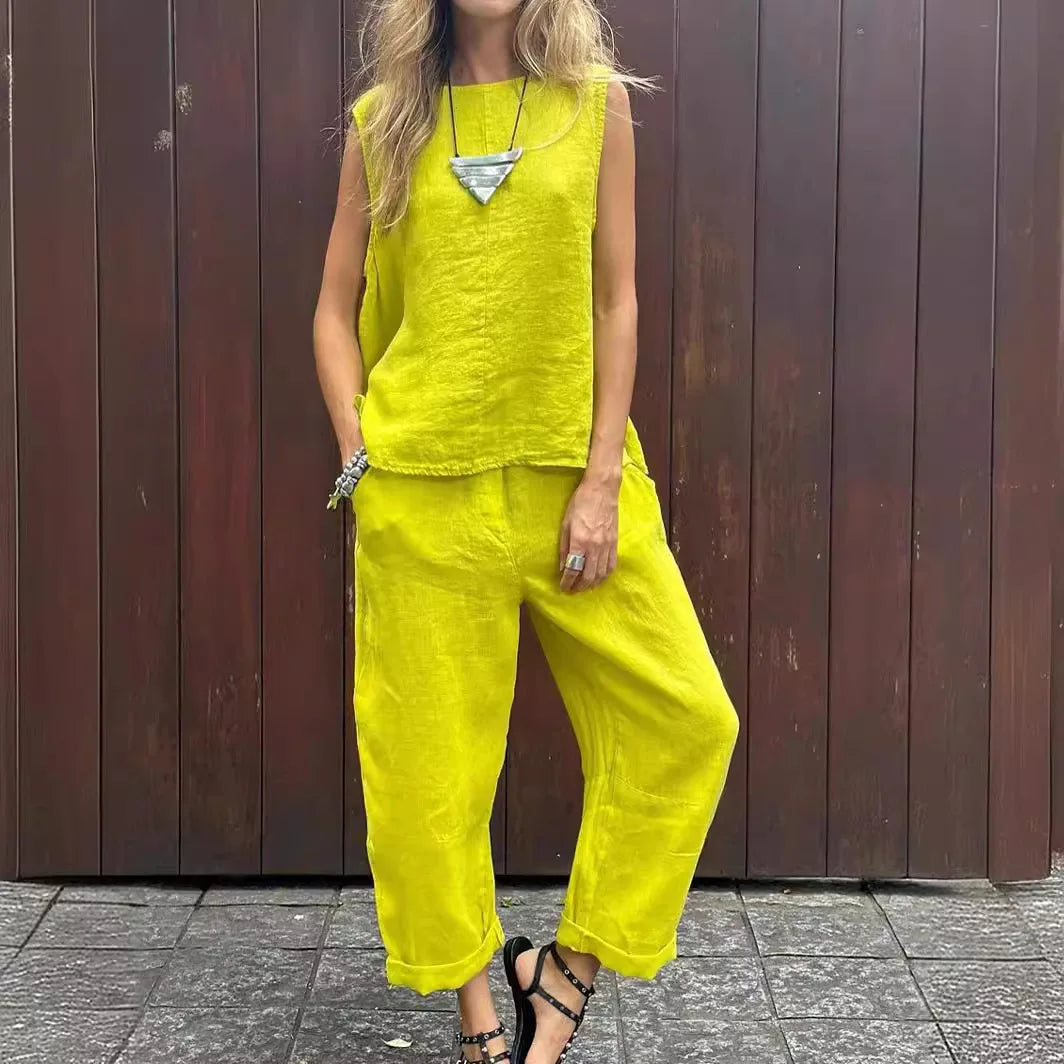 Freya | Two-Piece Linen Set