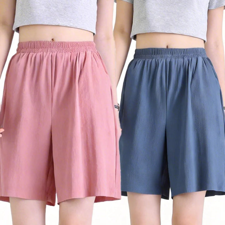 Freya | Ice-Silk Wide-Leg Shorts