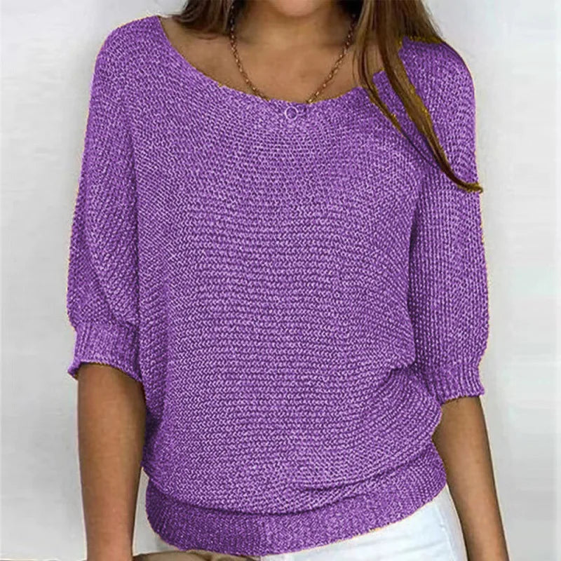 Juno | Half-Sleeve Knit Top